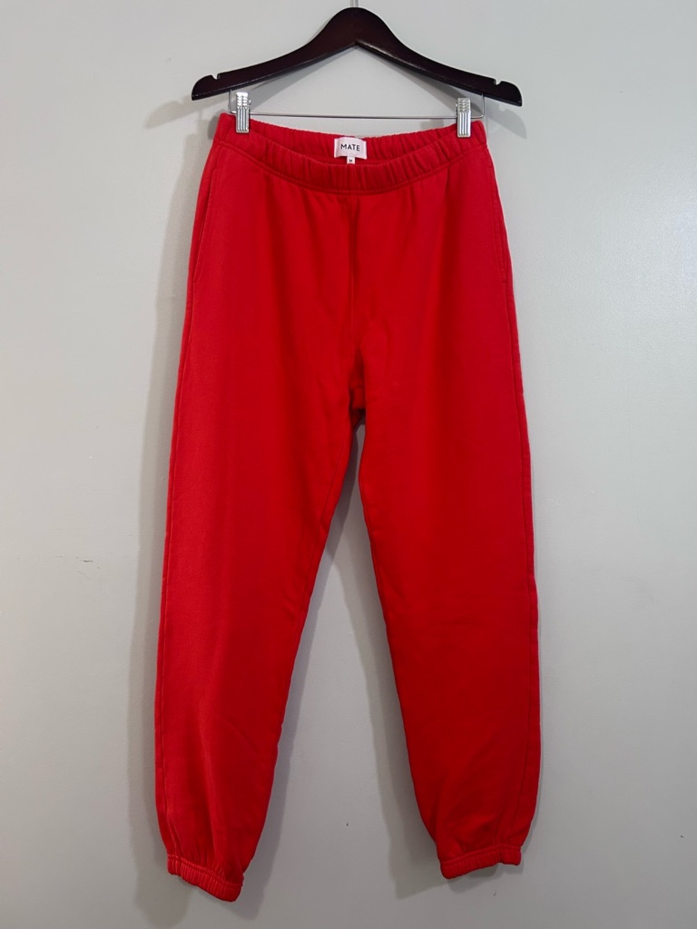 MATE the Label Organic Red Relaxed Sweatpants/Joggers M